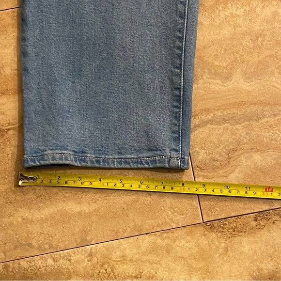 Melissa McCarthy Seven7 Jeans Size 20 Denim Blue Embroidered Pockets Straight - Picture 8 of 11